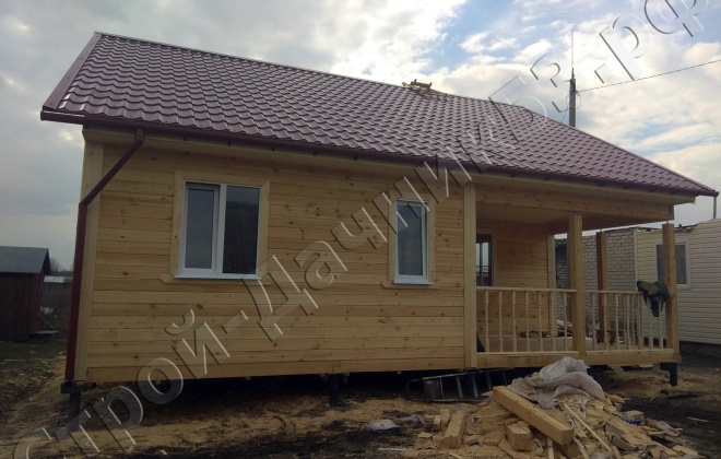 2 брусовой дом  од-11, 9×9, 81 м², московская область, серебрянные пруды (1)